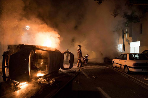 Noche de disturbios en Nantes tras la muerte de un joven Noche de disturbios en Nantes tras la muerte de un joven